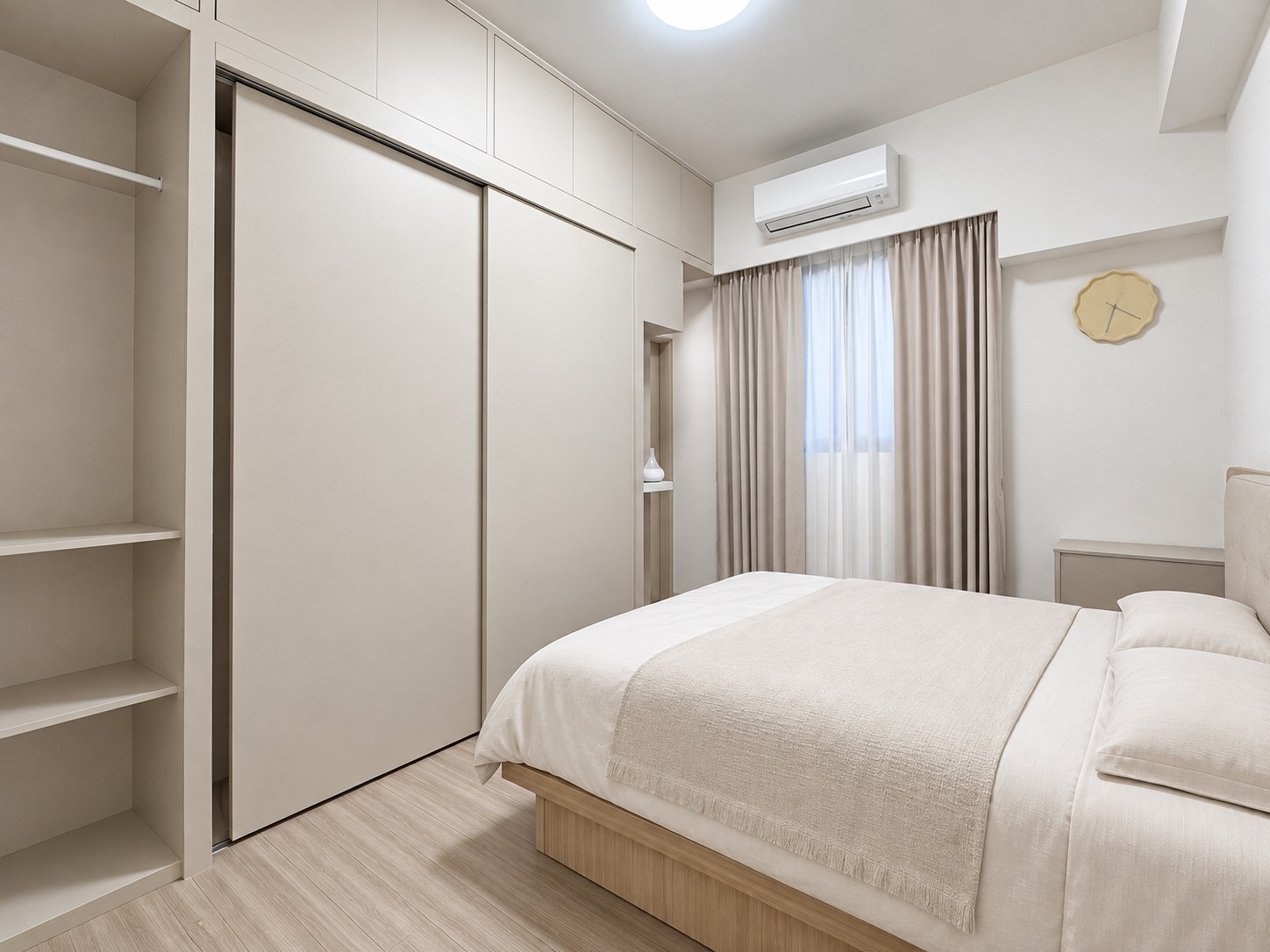 高雄林園昭明社區新成屋主臥完工照